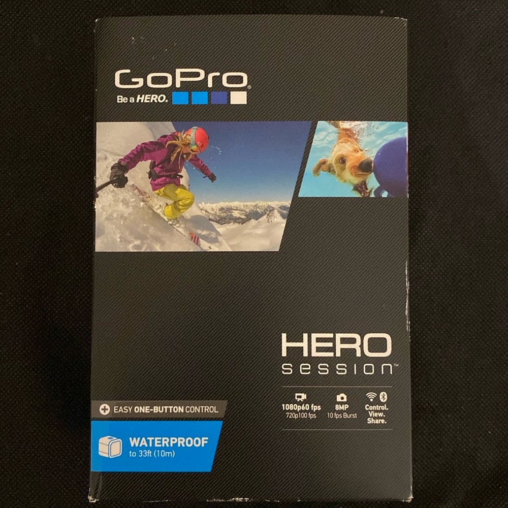 GoPro HERO4 Session (Waterproof Camera, 10M) with accessories - used